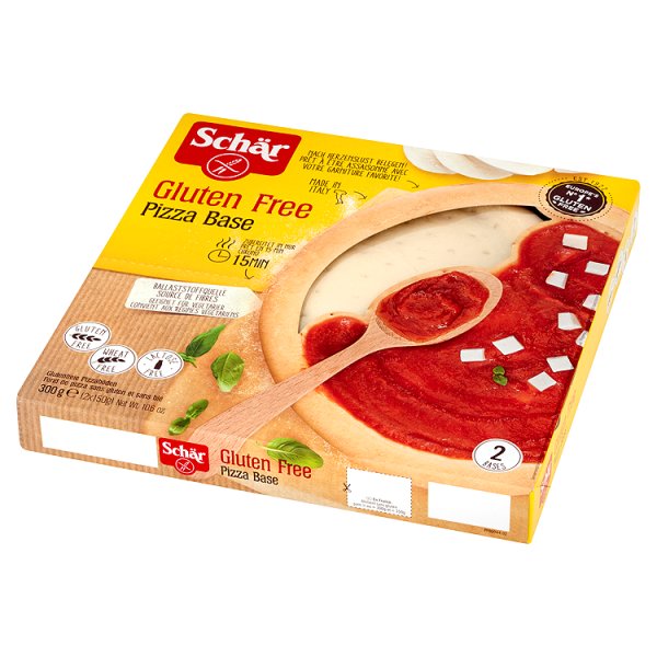 Spody Schär do pizzy bezglutenowe 2 150g 1 szt 0 300 kg Schar