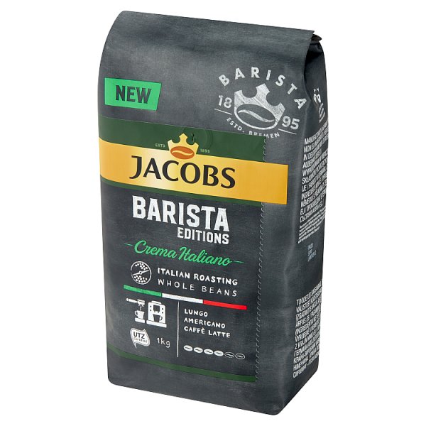 Jacobs Barista Editions Crema Italiano Kawa Ziarnista Palona 1 Kg 1