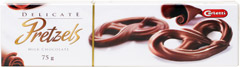 Конфеты pretzels молочные крендельки 75г к/к (5701049170130)