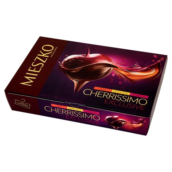 Mieszko Cherrissimo Exclusive Czekoladki nadziewane wiśnie w alkoholach ...
