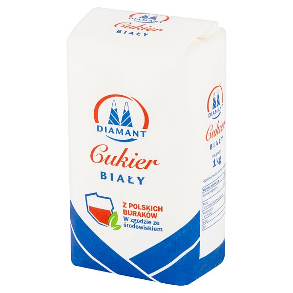 Diamant Cukier biały 1 kg, 1 szt/1,000 kg, Diamant - Supermarket