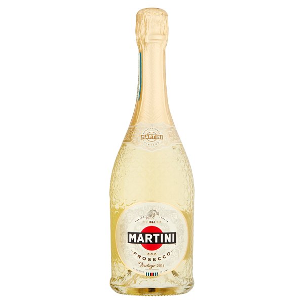 Martini Prosecco D.O.C. Wino białe wytrawne musujące włoskie 750 ml, 1 szt/0,750 litr, Martini