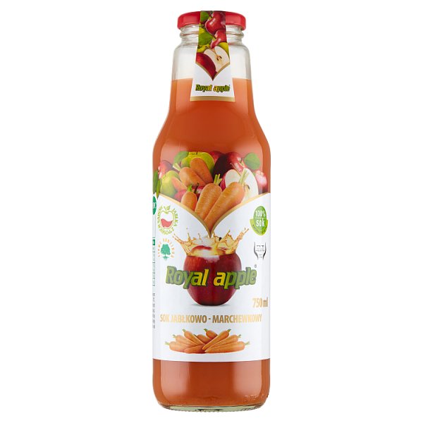Royal apple Sok jabłkowomarchewkowy 750 ml, 1 szt/0,750 litr, Activ