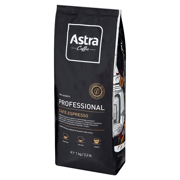 Astra Professional Cafe Espresso Kawa palona ziarnista 1 kg, 1 szt