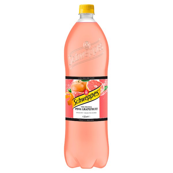 Schweppes Pink Grapefruit Napój gazowany o smaku czerwonego grejpfruta