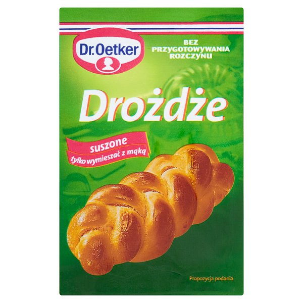 Dr. Oetker Drożdże suszone 7 g, 1 szt/0,007 kg, Dr. Oetker