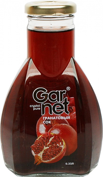Garnet (Milk-Pro LTD/azerb.) pomegranate 100% v 0.33l bo j (4760003803805)