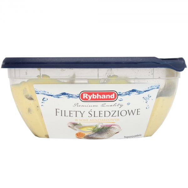 Filet śledziowy w sosie musztardowym/250g , 1 szt/0,250 kg, Rybhand