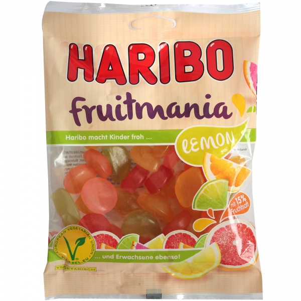 Żelki Haribo fruitmania lemon , 1 szt/0,175 kg, Haribo Supermarket