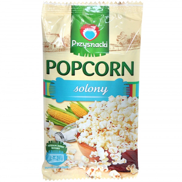 Przysnacki Popcorn do mikrofali solony 100 g, 1 szt/0,100 kg