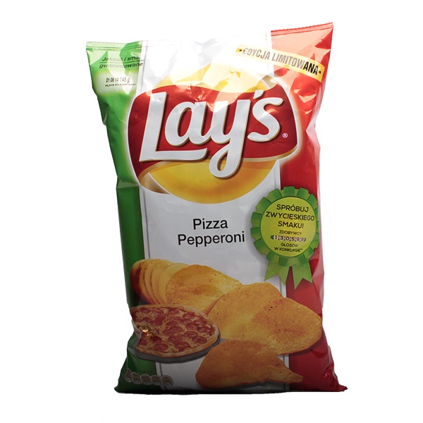 Chipsy lay's pizza pepperoni , 1 szt/0,145 kg, Frito Lay Supermarket