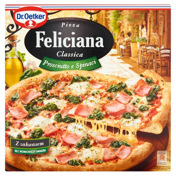 Pizza felicia prosiutto e spinaci. , 1 szt/0,350 kg, Dr.Oetker
