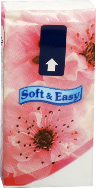 Платки носовые Soft&Easy спайка 10шт (5900579000010)