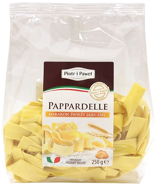 Pappardelle makaron świeży jajeczny , 1 szt/0,250 kg, Piotr i Paweł S.A
